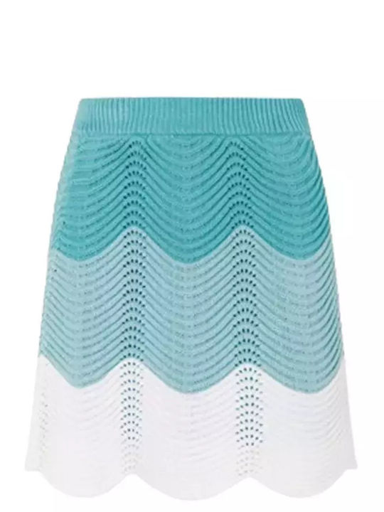 Mini Φούστα Wave Blue