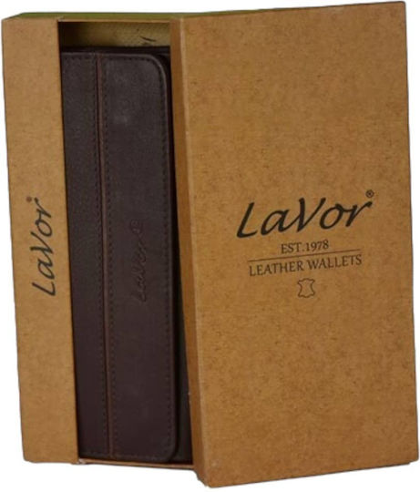 Lavor Δερμάτινη Καπνοθήκη Καφέ με Μαγνητικό Κούμπωμα 16.5x7.5εκ.