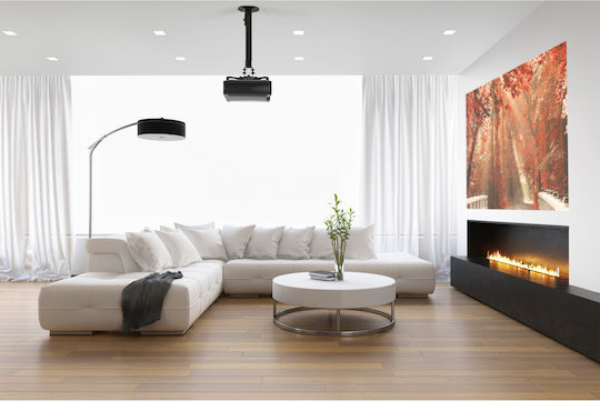 InLine Projector Mount Ceiling with Maximum Load Capacity of 135kg Black