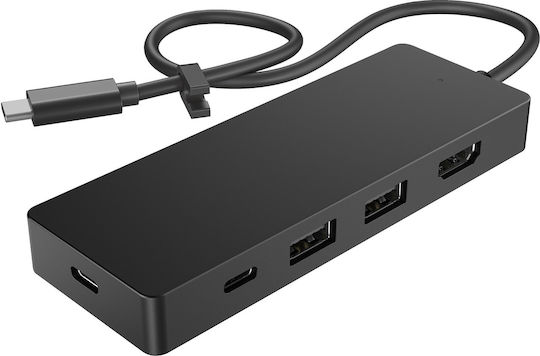HP Travel Hub G3 USB-C Docking Station με HDMI 4K PD Μαύρο