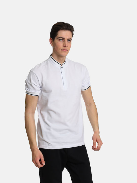 Paco & Co Herren Kurzarmshirt Polo White