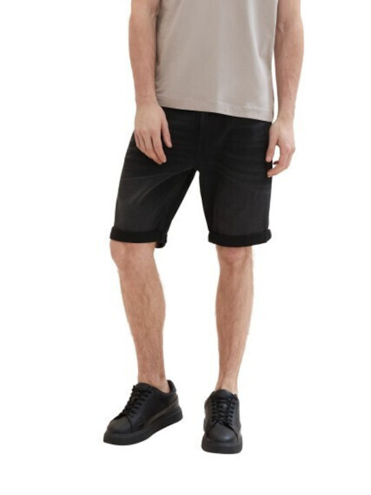 Tom Tailor Herrenshorts Jeans BLACK