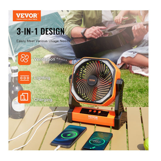 Ventilator de masă reîncărcabil 20.000 Mah 4 viteze Iluminare Led Vevor Cdfsts8ycf00wi7vav9