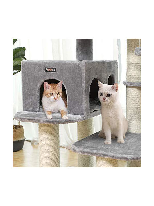 Songmics Feandrea Scratching Post Cat Trees Beige 5 levels 70x60x112cm