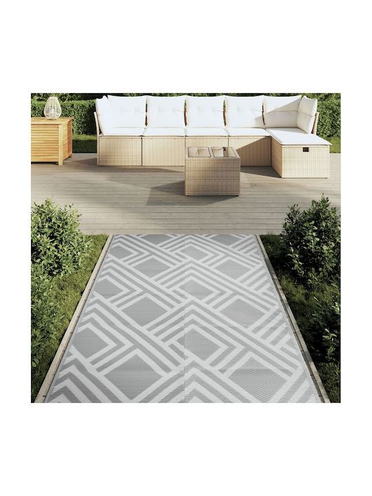 vidaXL Rug Outdoor Rectangular Grey