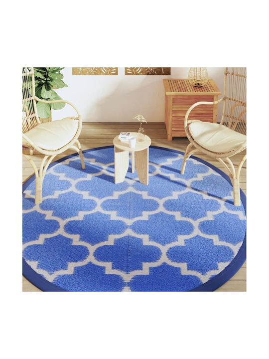 vidaXL Rug Outdoor Rectangular Blue