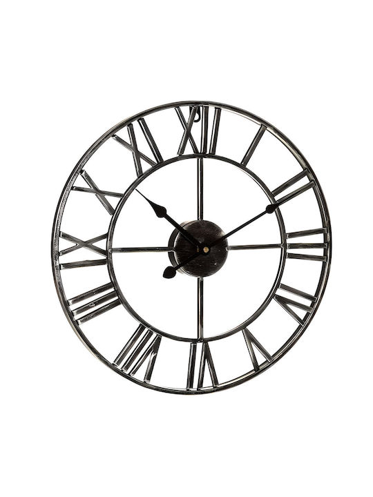 3D Leise Antikes Wanduhr Schwarz Ø50cm