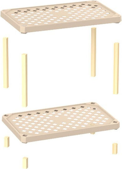 FixWood Boden Badezimmerregal Hölzernes 37.5x60x45cm Beige
