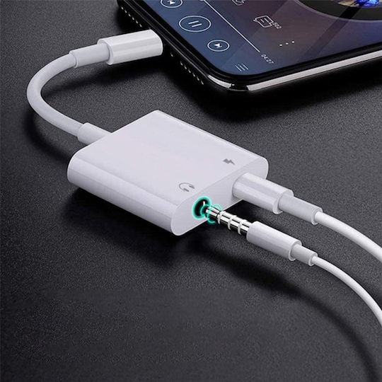 Convertor Retoo Lightning 3.5 Mm Lightning Alb