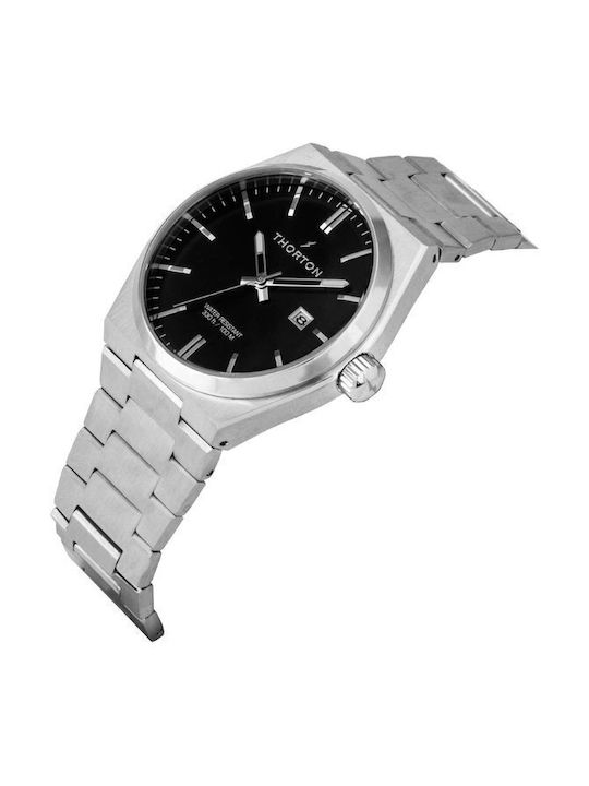 Thorton Watch Battery with Silver Metal Bracelet