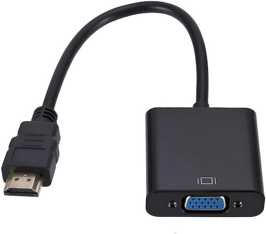 Retoo Converter Hdmi Male To Vga Female Black