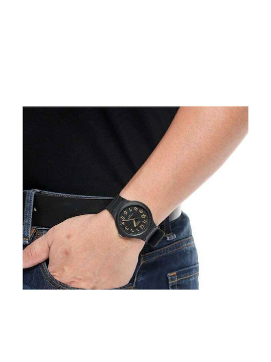 Casio Men's Watch 43mm Battery with Black Rubber Strap