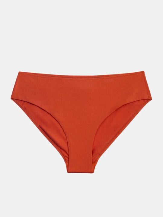 Rock Club Bikini Slip Terracotta