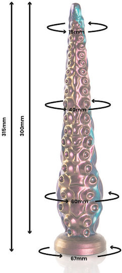 Epic Charybdis Dildo cu Tentacule Fine de Dimensiuni Mari