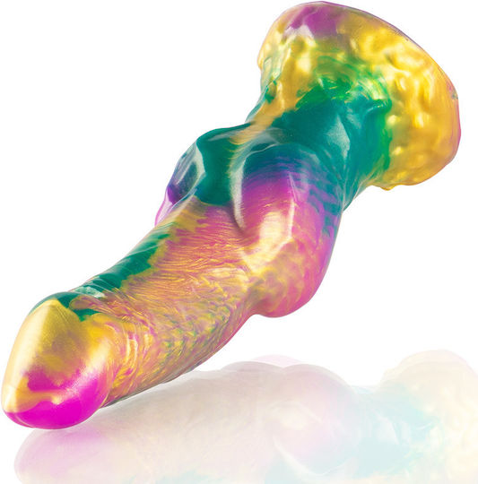 Epic Iris Dildo Rainbow Testicles Pleasure