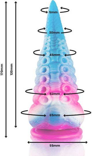 Epic Phorcys Blue Tentacle Dildo Small Size