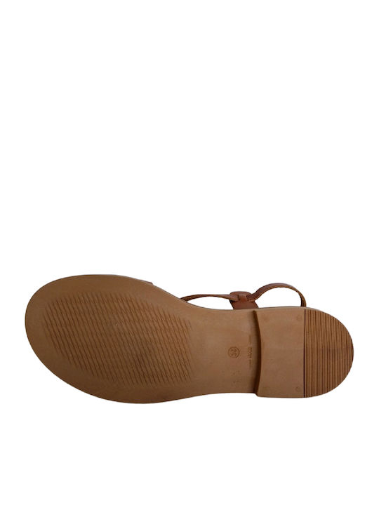 Sandale Casual Damă Din Piele Tabac Maro
