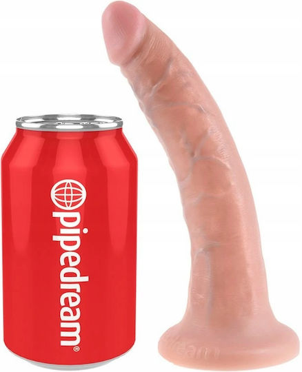 Pipedream King Cock Реалистично дилдо Със смукателна чашка Светлина 18см