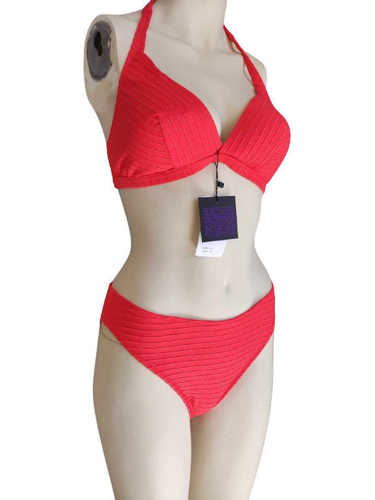 Bikini Τριγωνάκι D Cup Κοραλλί