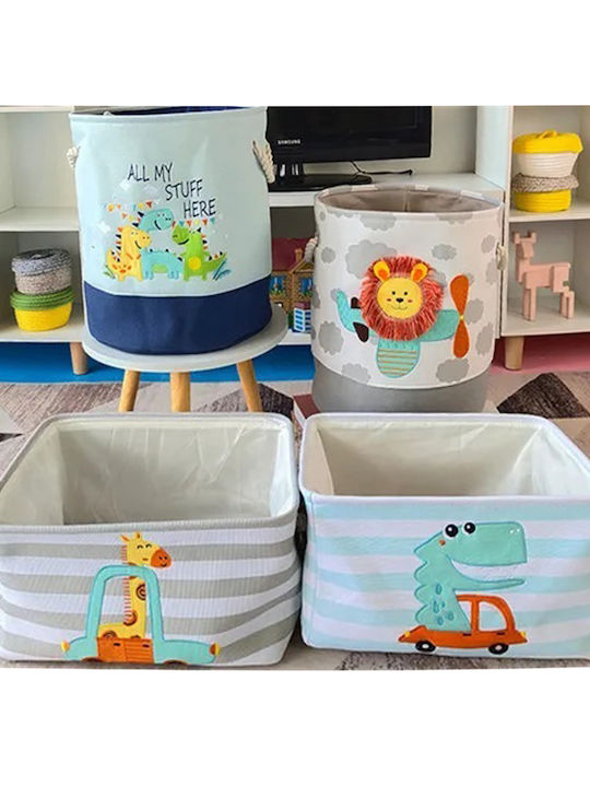 Kinder Aufbewahrungsbox Faltbar aus Stoff 40x28x24cm 1Stück