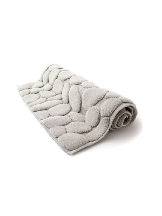 Rutschfest Set Badematten Memory-Schaum Rechteckig Gray Green