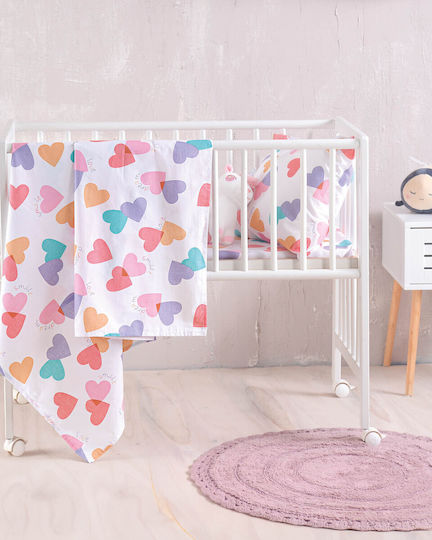 Rythmos Zoey Crib Bumpers Classic Inside White 43x200cm