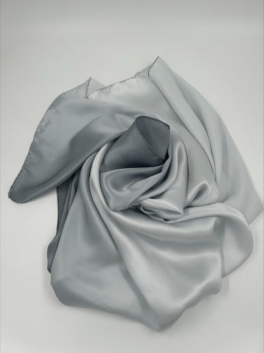 Women's Silk Scarf Gray