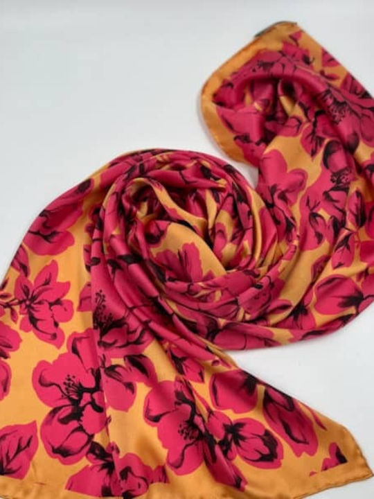 Women's Silk Scarf Fuchsia
