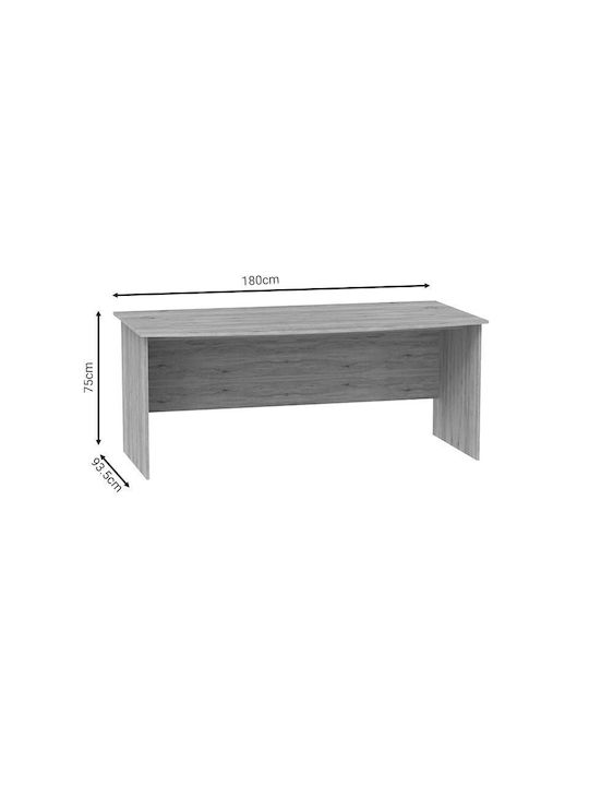 Γραφείο Anze Ξύλινο Φυσικό 180x93.5x75εκ.