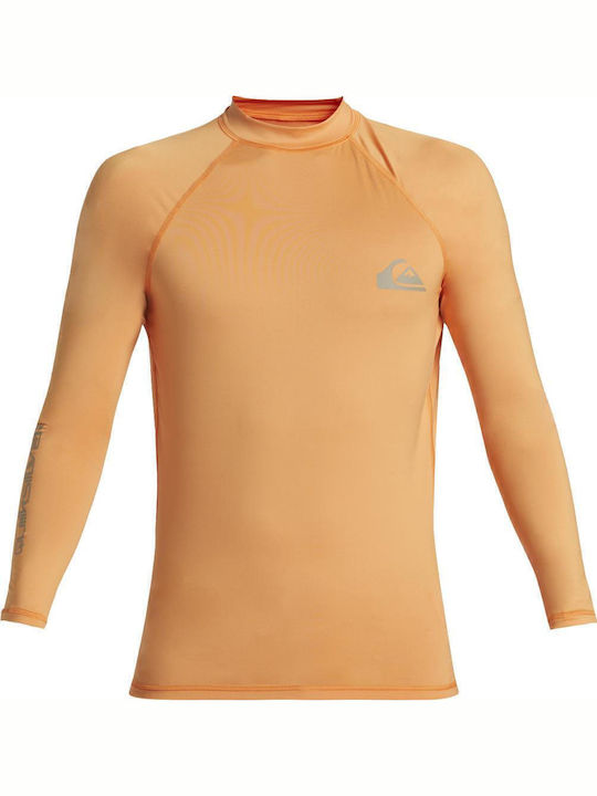 Quiksilver Everyday UPF 50 Ανδρική Μακρυμάνικη Αντηλιακή Μπλούζα Πορτοκαλί