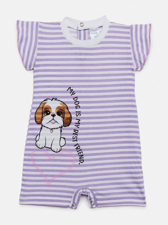 Pretty Baby Baby-Strampler Flieder