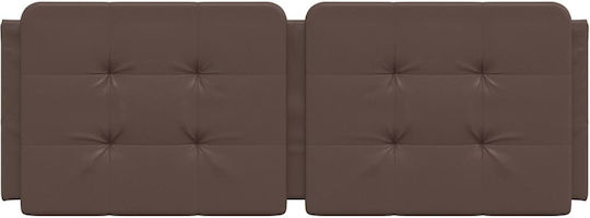 vidaXL Leather Brown Bed Headboard Cushion