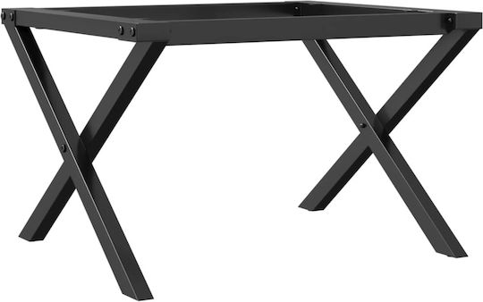 vidaXL Черен Мантеден Крак за Мебели Подходящ за Маса / Малка Маса 60x40x38см