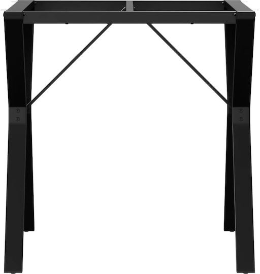 vidaXL Gusseisen Möbelbein Für Tisch / Beistelltisch 70x70x73cm Schwarz