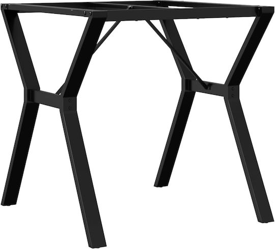 vidaXL Gusseisen Möbelbein Für Tisch / Beistelltisch 70x70x73cm Schwarz