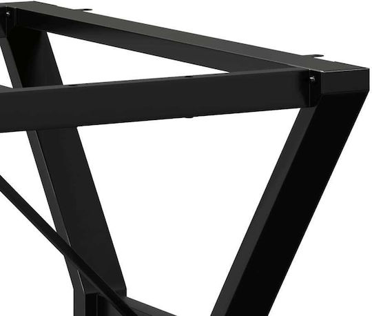 vidaXL Gusseisen Möbelbein Für Tisch / Beistelltisch 70x70x73cm Schwarz