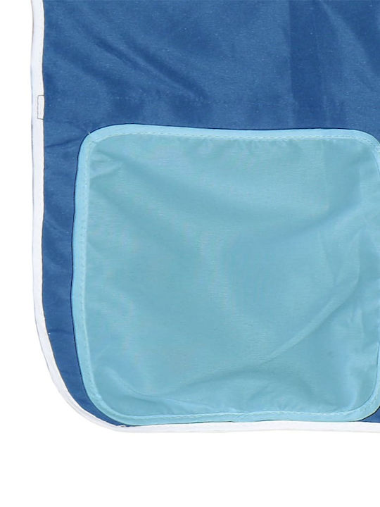 Kinderbett Hochbett Einzeln Blau für Matratze 90x190cm