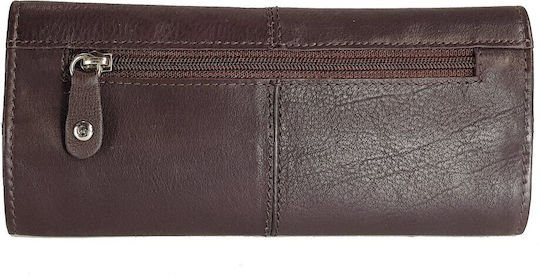 Lavor Δερμάτινη Καπνοθήκη με Κούμπωμα 16.5x7.5εκ. Δερμάτινη Καφέ