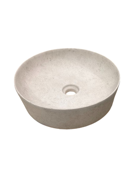 Rak Ceramics Aufgesetztes Waschbecken Porzellan 42x42cm Beige