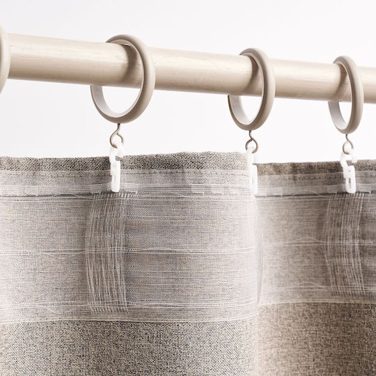 Gofis Home Curtain with Pencil Pleat Combe Turquoise 140x295cm
