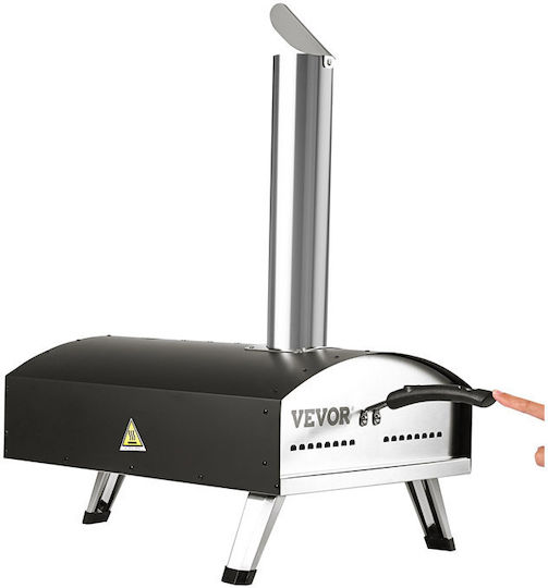 Vevor Pizza Oven Wood 54x41x69cm Black