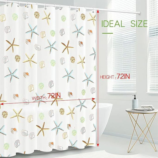 Curtain Κουρτίνα Μπάνιου 180x180cm