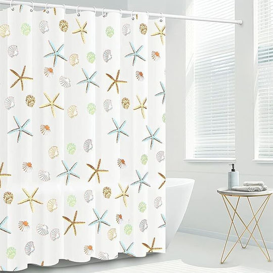 Curtain Duschvorhang 180x180cm Mehrfarbig