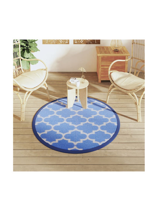 vidaXL Rug Outdoor Rectangular Blue