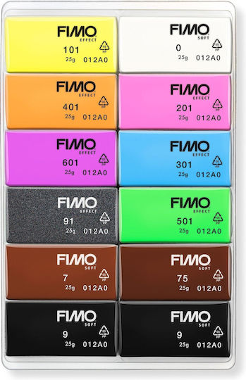 Staedtler Polymer Clay Set Multicolourς 300gr Neon