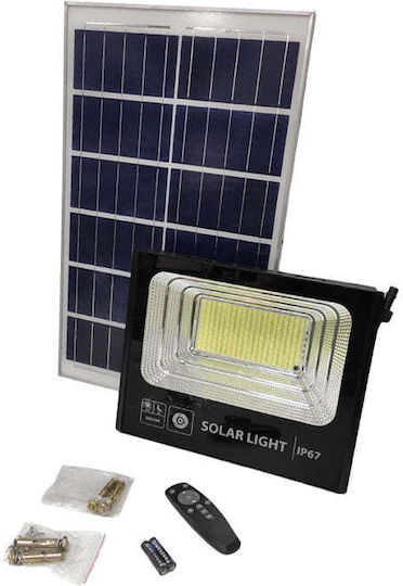 Lylu Στεγανός Ηλιακός Προβολέας LED 400W Ψυχρό Λευκό 6500K με Τηλεχειριστήριο IP67
