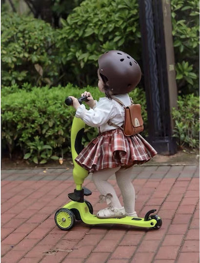 Scooter Παιδικό Πατίνι Τρίτροχο με Κάθισμα για 1-5 Ετών Πράσινο