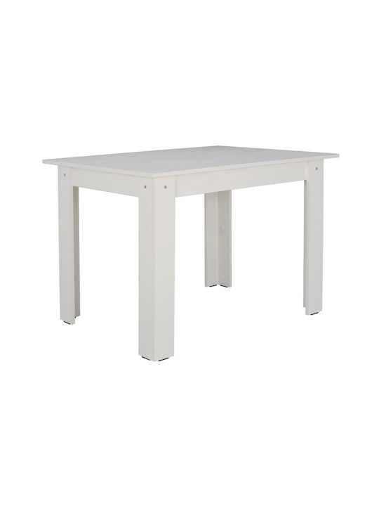 Kelvin Table Kitchen Wooden White 140x80x77cm