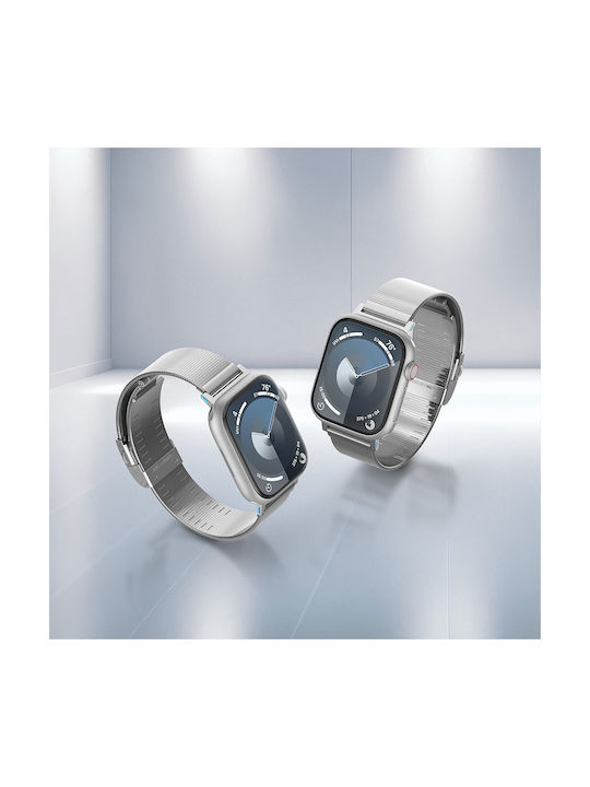 Spigen Sgp Sleek Link 316l Edelstahl Apple Watch Serie Ultra 1/2 49mm 45mm 44mm 42mm Silber Amp07224