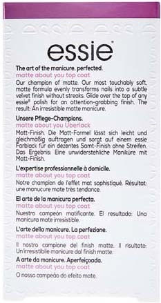 Essie About You Top Coat για Απλά Βερνίκια Matte 13.5ml